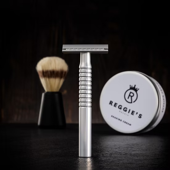 Jupiter Aluminium Safety Razor Shaving Set – Razor, Blades & Cream