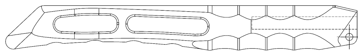 IO — SKELETONISED CARBON-FIBRE HANDLE